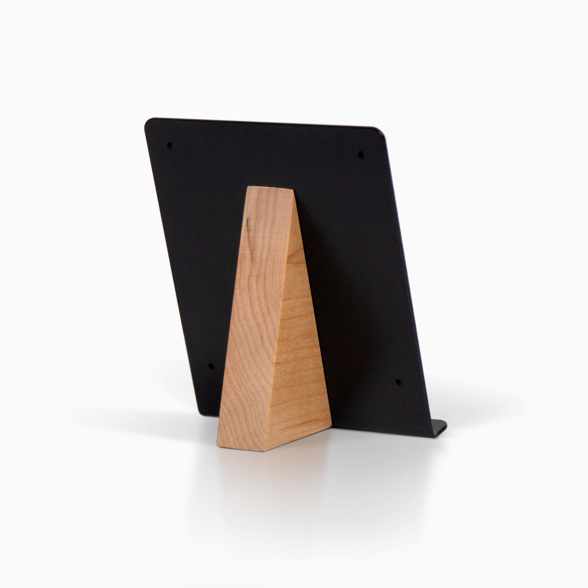 Mosaic Stand - wood base and metal back from behind