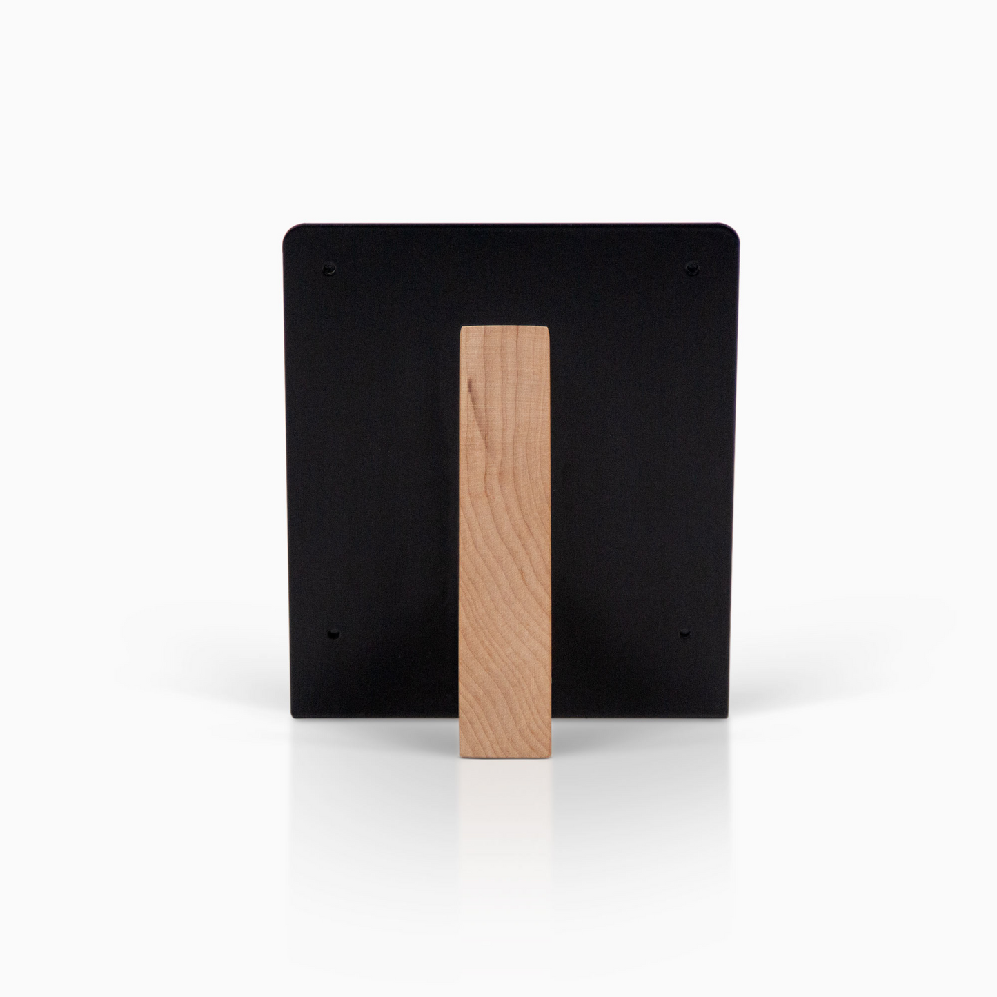 Mosaic Stand - wood base and metal back rear view