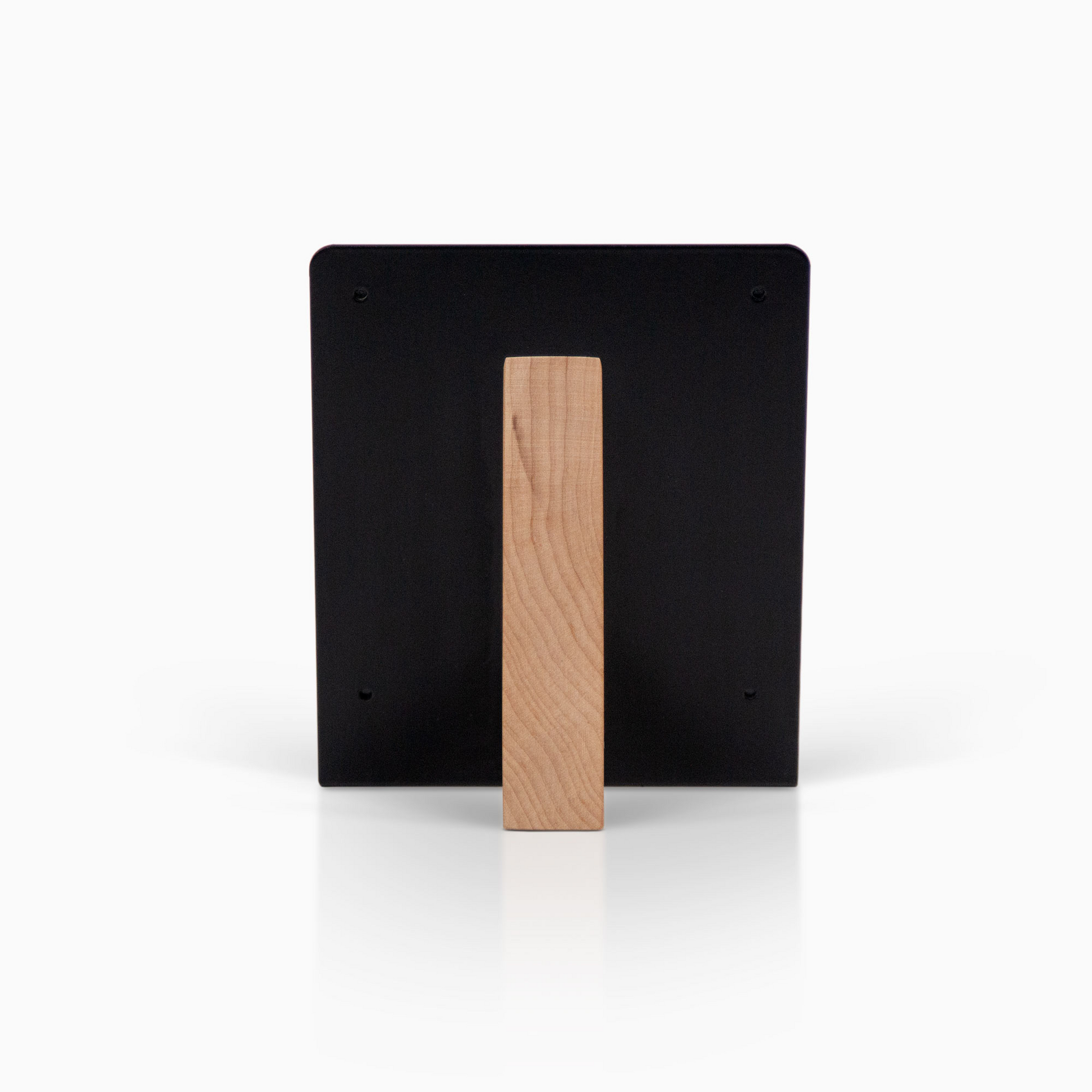 Mosaic Stand - wood base and metal back rear view