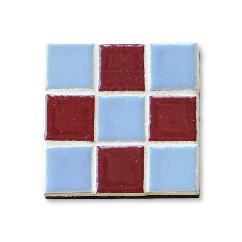 Checkered Coaster Kit - Blue Raspberry